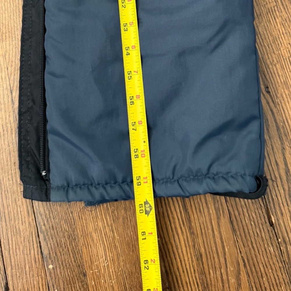 Vintage Walls Blizzard-Pruf Insulated Snow Suit Navy Blue Faux Fur Collar USA M - Picture 6 of 6
